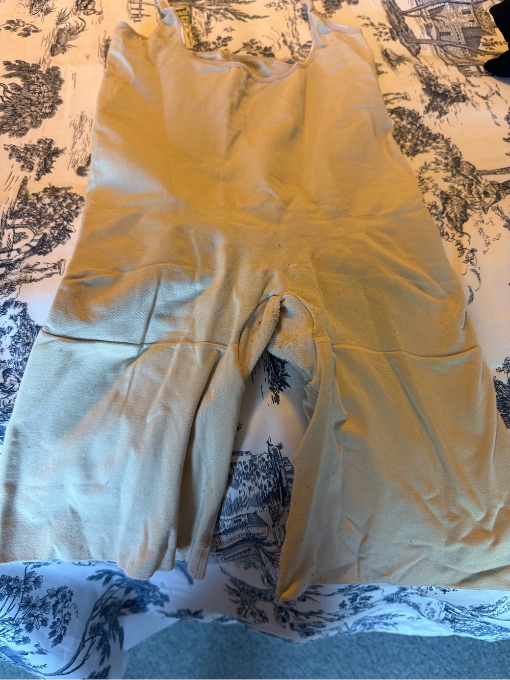 Assets By Spanx Light Yellow Shapewear Bodysuit